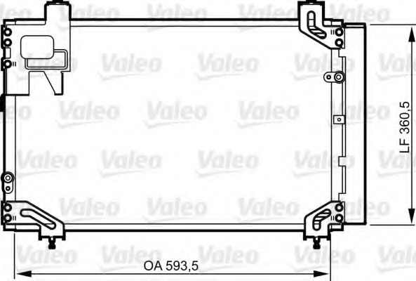Condensator, climatizare 814271 VALEO - Radiator clima