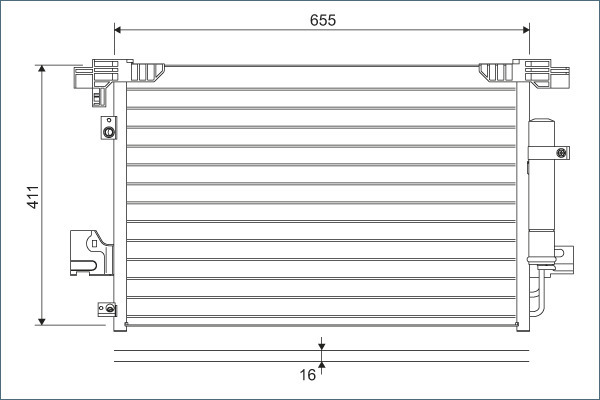Condensator, climatizare 814315 VALEO - Radiator clima Condensator, climatizare 814315 VALEO - Radiator clima