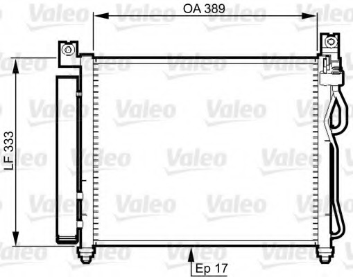 Condensator, climatizare 814346 VALEO - Radiator clima