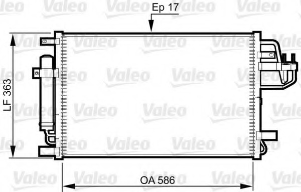 Condensator, climatizare 814347 VALEO - Radiator clima Condensator, climatizare 814347 VALEO - Radiator clima