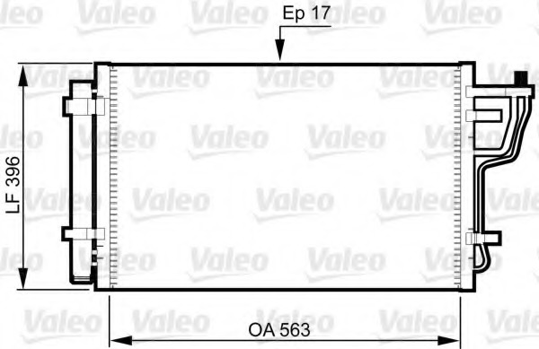 Condensator, climatizare 814351 VALEO - Radiator clima Condensator, climatizare 814351 VALEO - Radiator clima