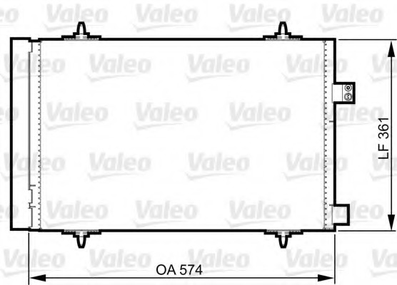 Condensator, climatizare 814363 VALEO - Radiator clima Condensator, climatizare 814363 VALEO - Radiator clima