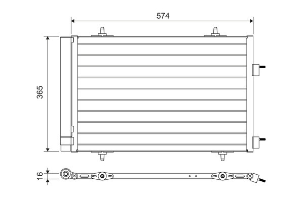 Condensator, climatizare 814365 VALEO - Radiator clima