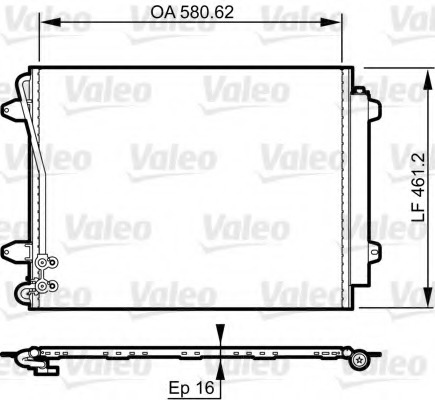 Condensator, climatizare 814369 VALEO - Radiator clima Condensator, climatizare 814369 VALEO - Radiator clima