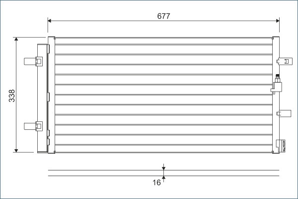 Condensator, climatizare 814370 VALEO - Radiator clima Condensator, climatizare 814370 VALEO - Radiator clima