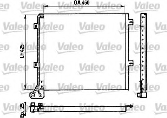 Condensator, climatizare 816680 VALEO - Radiator clima Condensator, climatizare 816680 VALEO - Radiator clima