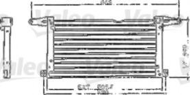 Condensator, climatizare 816743 VALEO - Radiator clima Condensator, climatizare 816743 VALEO - Radiator clima