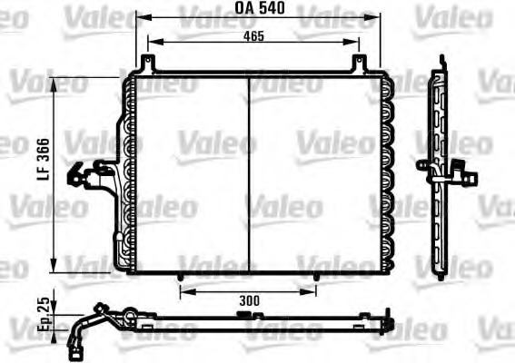 Condensator, climatizare 816901 VALEO - Radiator clima Condensator, climatizare 816901 VALEO - Radiator clima