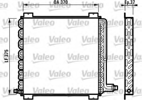 Condensator, climatizare 816905 VALEO - Radiator clima Condensator, climatizare 816905 VALEO - Radiator clima