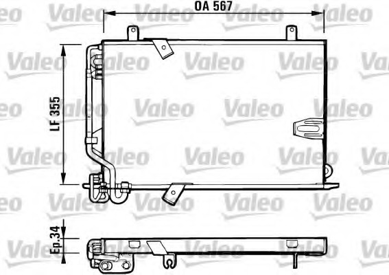 Condensator, climatizare 816940 VALEO - Radiator clima