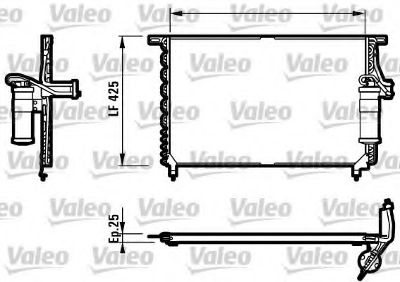 Condensator, climatizare 816946 VALEO - Radiator clima Condensator, climatizare 816946 VALEO - Radiator clima