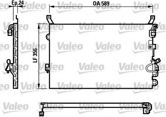 Condensator, climatizare 816957 VALEO - Radiator clima Condensator, climatizare 816957 VALEO - Radiator clima