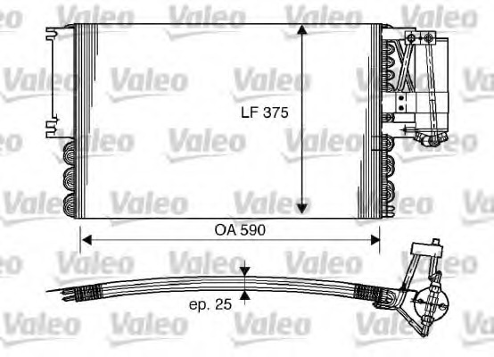 Condensator, climatizare 816960 VALEO - Radiator clima Condensator, climatizare 816960 VALEO - Radiator clima