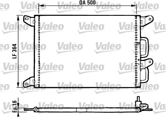 Condensator, climatizare 816985 VALEO - Radiator clima Condensator, climatizare 816985 VALEO - Radiator clima