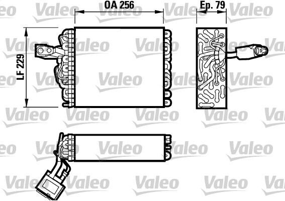 evaporator,aer conditionat 817032 VALEO - Vaporizator