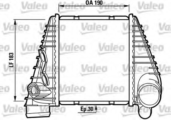 Intercooler, compresor 817063 VALEO - Turbocompressor Intercooler, compresor 817063 VALEO - Turbocompressor