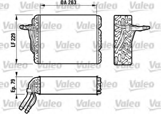 evaporator,aer conditionat 817111 VALEO - Vaporizator