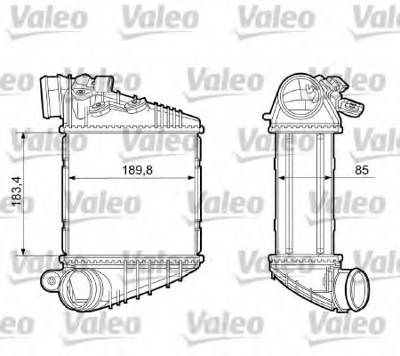 Intercooler, compresor 817205 VALEO - Turbocompressor Intercooler, compresor 817205 VALEO - Turbocompressor