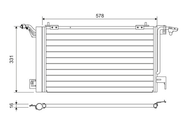 Condensator, climatizare 817230 VALEO - Radiator clima Condensator, climatizare 817230 VALEO - Radiator clima