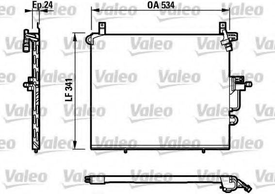 Condensator, climatizare 817234 VALEO - Radiator clima Condensator, climatizare 817234 VALEO - Radiator clima