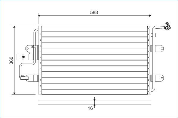 Condensator, climatizare 817244 VALEO - Radiator clima Condensator, climatizare 817244 VALEO - Radiator clima