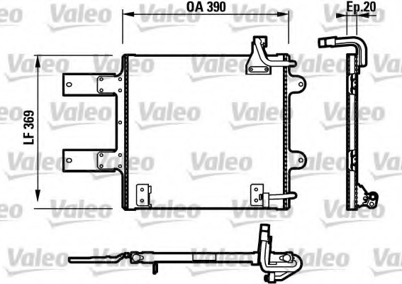 Condensator, climatizare 817246 VALEO - Radiator clima
