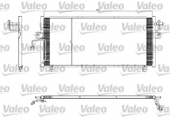 Condensator, climatizare 817253 VALEO - Radiator clima