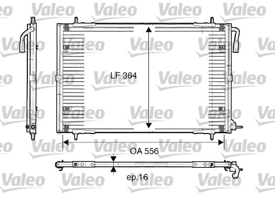 Condensator, climatizare 817283 VALEO - Radiator clima Condensator, climatizare 817283 VALEO - Radiator clima