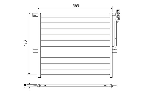 Condensator, climatizare 817383 VALEO - Radiator clima