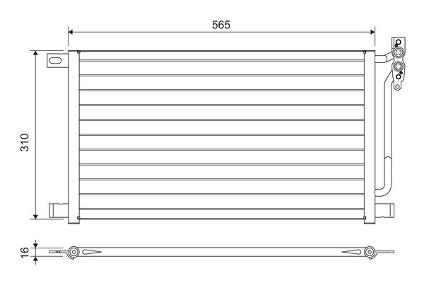 Condensator, climatizare 817405 VALEO - Radiator clima Condensator, climatizare 817405 VALEO - Radiator clima