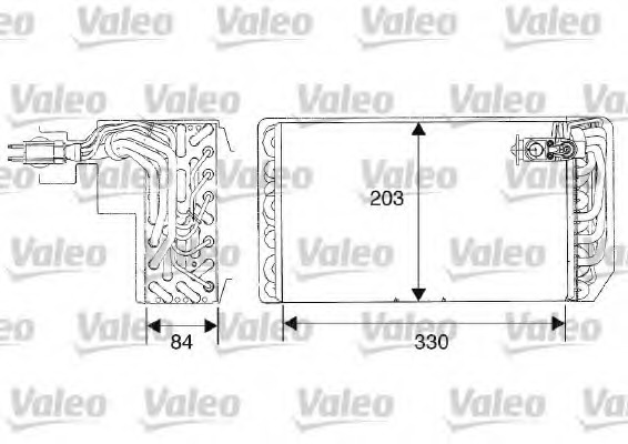 evaporator,aer conditionat 817468 VALEO - Vaporizator