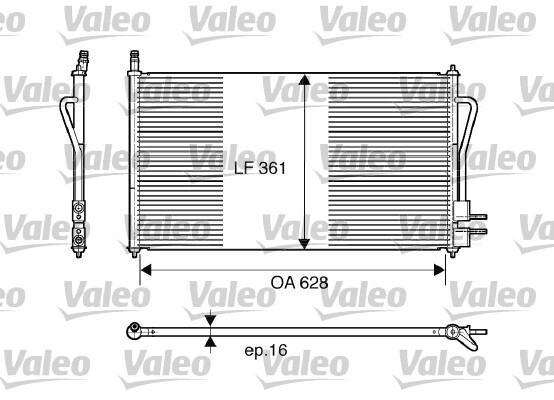 Condensator, climatizare 817493 VALEO - Radiator clima Condensator, climatizare 817493 VALEO - Radiator clima