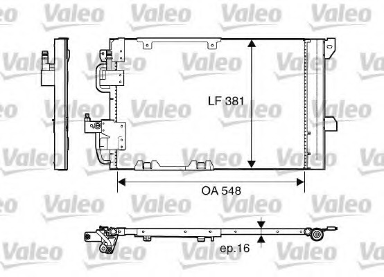Condensator, climatizare 817505 VALEO - Radiator clima Condensator, climatizare 817505 VALEO - Radiator clima