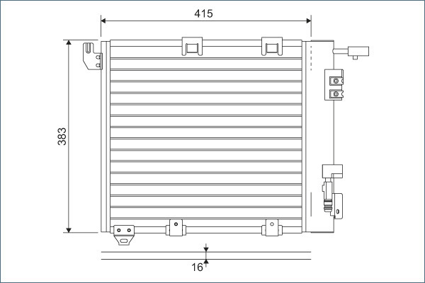 Condensator, climatizare 817506 VALEO - Radiator clima Condensator, climatizare 817506 VALEO - Radiator clima