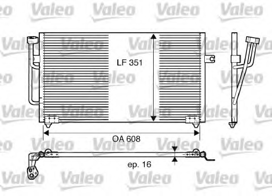 Condensator, climatizare 817560 VALEO - Radiator clima