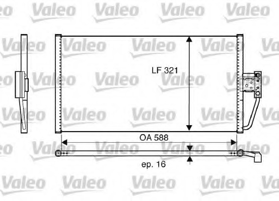 Condensator, climatizare 817561 VALEO - Radiator clima