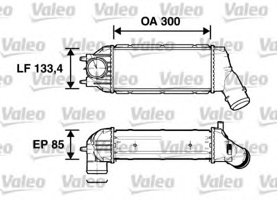 Intercooler, compresor 817638 VALEO - Admisie aer motor