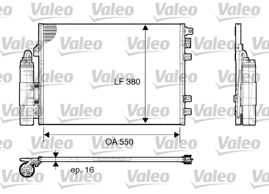 Condensator, climatizare 817661 VALEO - Radiator clima