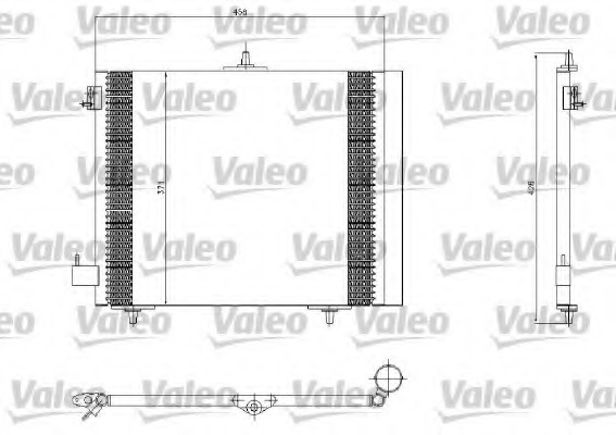 Condensator, climatizare 817663 VALEO - Radiator clima