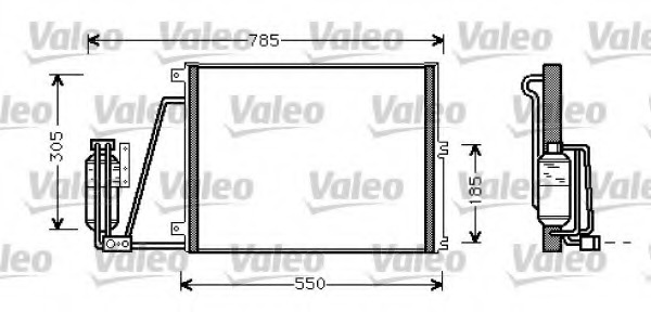 Condensator, climatizare 817670 VALEO - Radiator clima Condensator, climatizare 817670 VALEO - Radiator clima