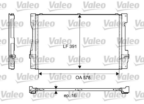 Condensator, climatizare 817675 VALEO - Radiator clima Condensator, climatizare 817675 VALEO - Radiator clima
