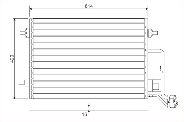 Condensator, climatizare 817679 VALEO - Radiator clima Condensator, climatizare 817679 VALEO - Radiator clima