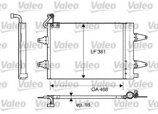 Condensator, climatizare 817686 VALEO - Radiator clima Condensator, climatizare 817686 VALEO - Radiator clima