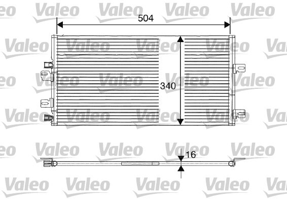 Condensator, climatizare 817687 VALEO - Radiator clima