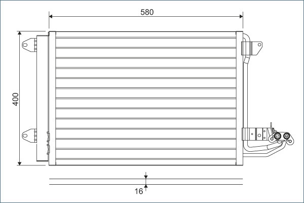 Condensator, climatizare 817777 VALEO - Radiator clima Condensator, climatizare 817777 VALEO - Radiator clima
