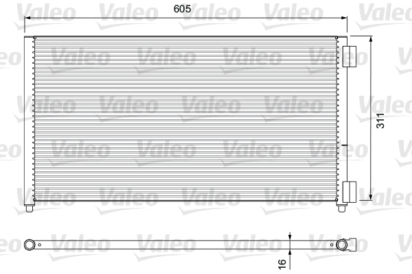Condensator, climatizare 817799 VALEO - Radiator clima Condensator, climatizare 817799 VALEO - Radiator clima