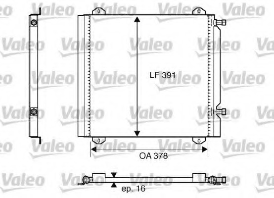 Condensator, climatizare 817800 VALEO - Radiator clima Condensator, climatizare 817800 VALEO - Radiator clima