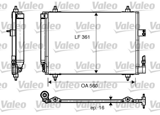 Condensator, climatizare 817824 VALEO - Radiator clima Condensator, climatizare 817824 VALEO - Radiator clima