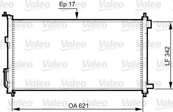 Condensator, climatizare 817836 VALEO - Radiator clima Condensator, climatizare 817836 VALEO - Radiator clima