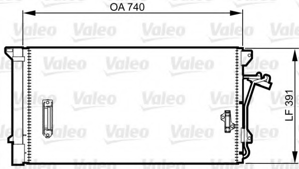 Condensator, climatizare 817838 VALEO - Radiator clima Condensator, climatizare 817838 VALEO - Radiator clima